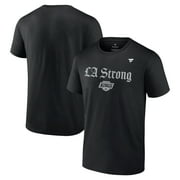 Unisex Fanatics Black Los Angeles Kings LA Strong T-Shirt